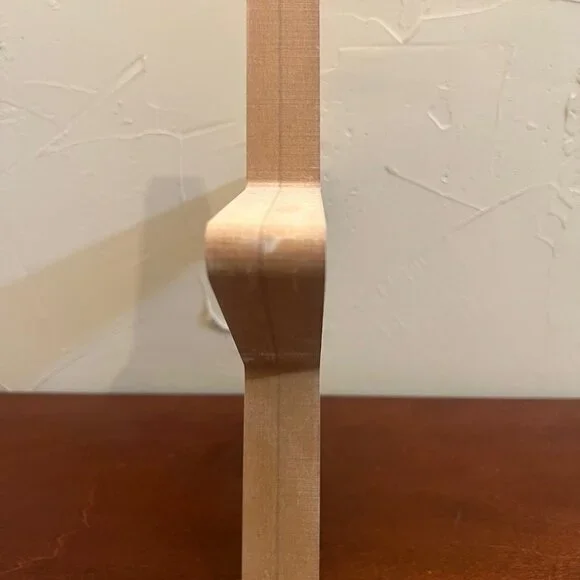 Patriotic Wood Star Red with White Stripes Americana Shelf Table Decoration 12" - Picture 2 of 3